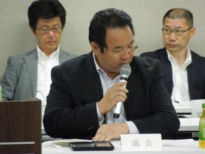 議長を務めた唐橋副本部長