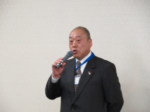 挨拶をする笠原川崎支部長